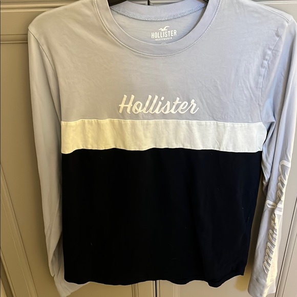 Hollister Tops - Hollister Colorblock Long Sleeve Shirt - Blue, White, Black
